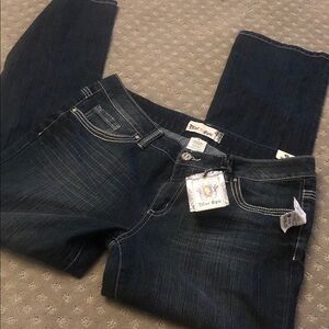 Blue Eagle Women's Boot Cut Jeans - Dark Blue